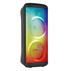 BB 2X8" LUZ FLAMA KSRLINK/ RECAR/BT/FM/USB/MICRO SD/AUX/1 MIC ALAMBRICO/40W RMS